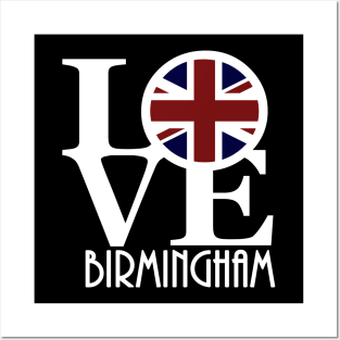 LOVE Birmingham England Posters and Art